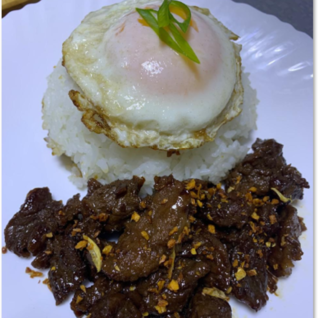 Grilled Beef Tapa (With Rice And Cucumber Salsa)