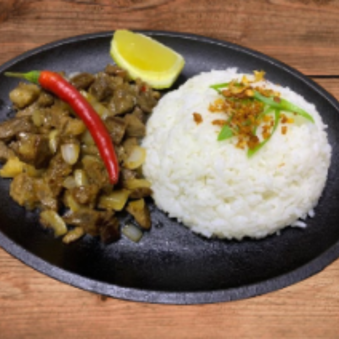Sizzling Beef Sisig (Served With Rice)