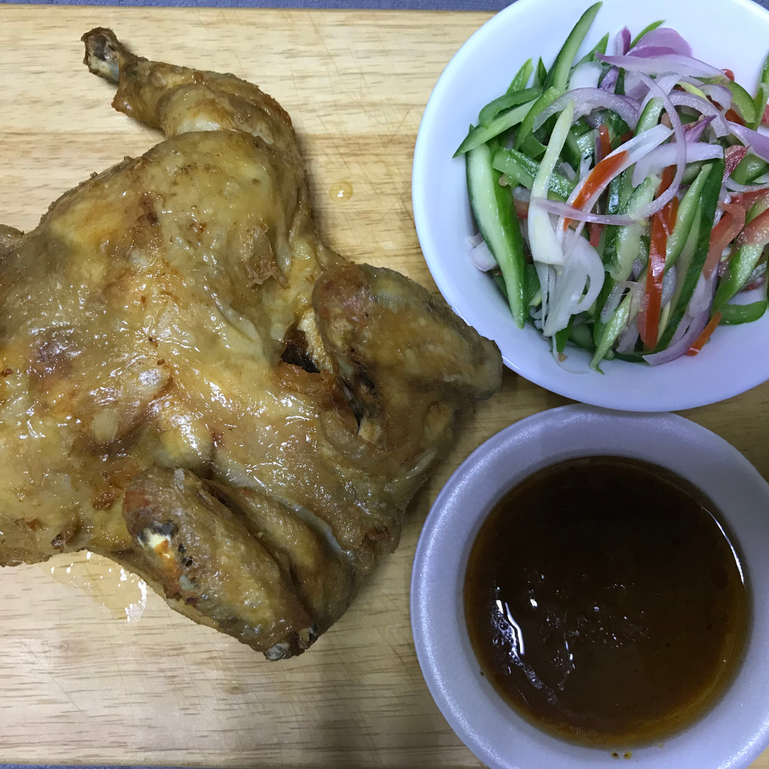 Boss K Style Fried Chicken (With Salsa And Peri Peri Sauce, 2 cups Of Rice)